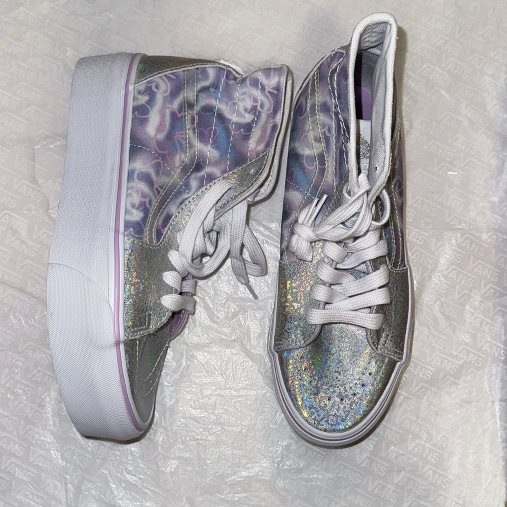 Sk8-Hi Tapered women’s white and silver purple